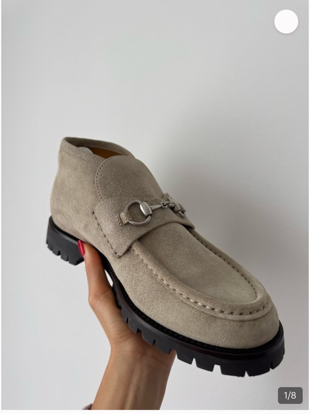 Women’s Gucci  horsebit Suede Lug Sole Bit Loafers in Taupe